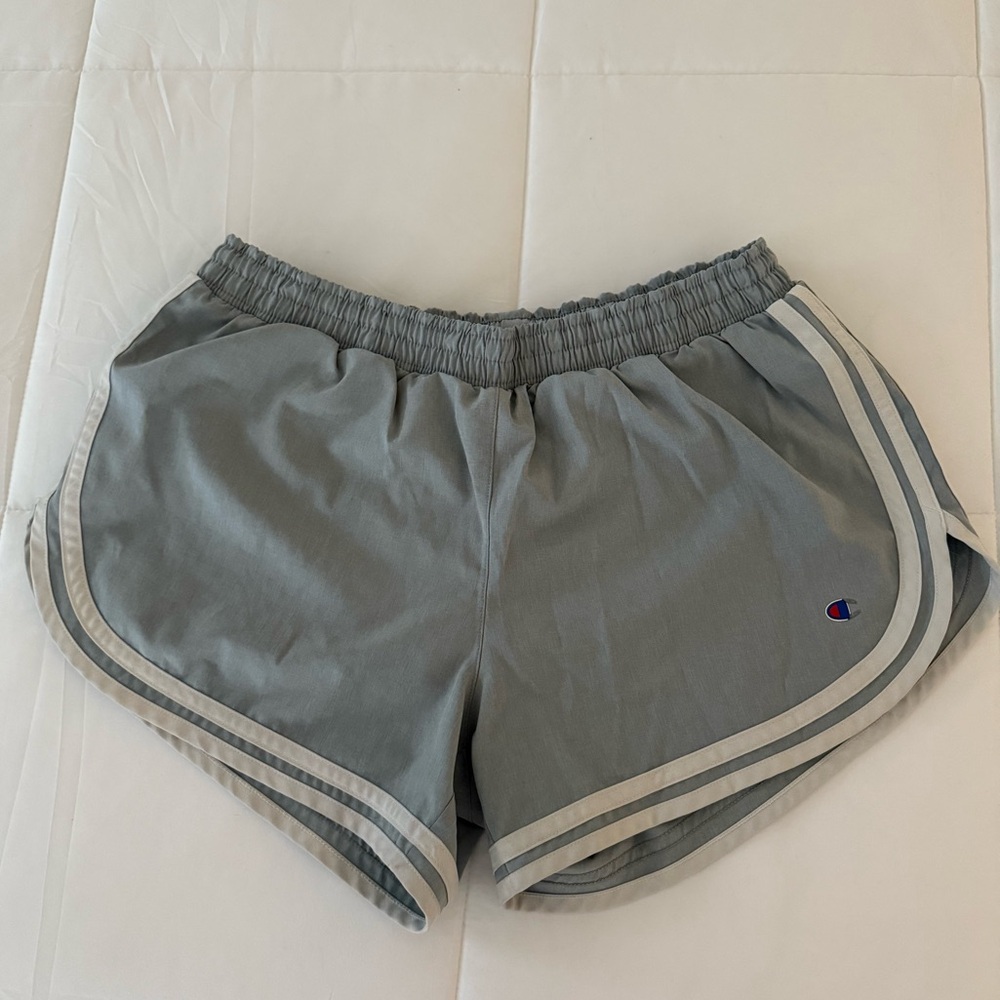 Champion Gray Athletic Shorts with Elastic Waistband